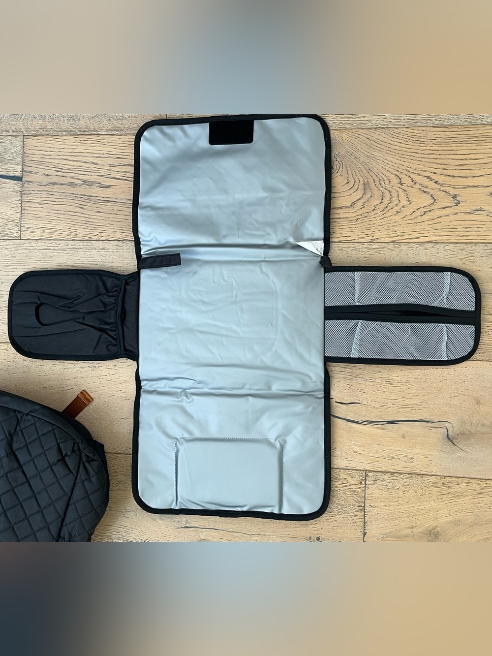 NEW- Backpack Diaper Bag with Changing Mat Pockets Black - Picture 3 of 7